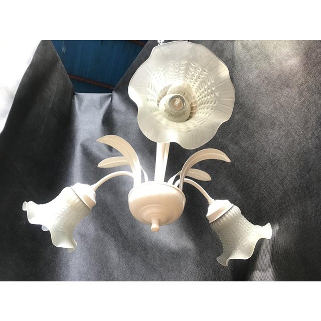 Chandelier with Three Light in Metal, 1950s For Sale - Image 12 of 18