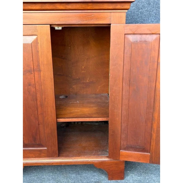 Samuel S. Case Cabinetmakers Virginia Handcrafted Two-Door Cabinet For Sale - Image 6 of 8