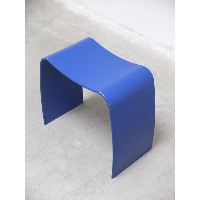 Blue M Stool by Jørgen Møller for Askman, 1990s For Sale - Image 10 of 12