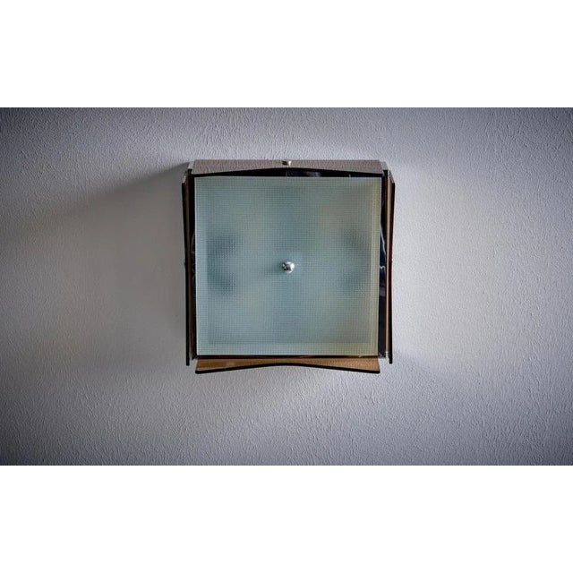 1960s Flush Mount in Brown Glass, Italy, 1960s For Sale - Image 5 of 8