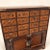 Vintage Korean Elm Medicine Chest, 16 Carved Drawers, Brass Fish Lock For Sale - Image 4 of 10