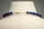 1990s Faceted Lapis Lazuli Beaded Necklace with 22K Gold Spears For Sale - Image 4 of 4