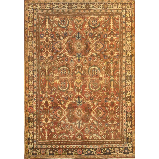 Pasargad N Y Antique Persian Mahal Hand-Knotted Rug - 6'9" X 9′10″ For Sale