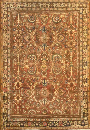 Pasargad N Y Antique Persian Mahal Hand-Knotted Rug - 6'9" X 9′10″