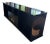Monumental Custom Media Console With Inlaid Wood Art Panels — 103” For Sale