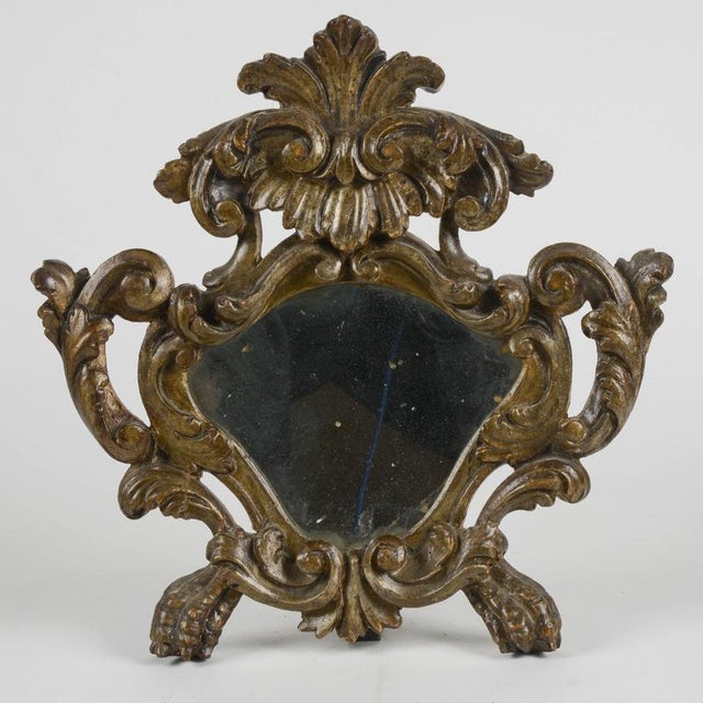 Carved, Sculpted and Lacquered Wood Framed Mirror For Sale - Image 9 of 9