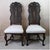 Antique Baroque Dutch Carved Walnut Bergère Side Chairs, 1740s, Set of 2, in Good conditions. Designed before 1890