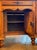 A handsome 18th-century French desk crafted in warm, richly patinated walnut. The breakfront form features three frieze...