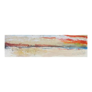 2008 George Turner Abstract Coastal Beach Sunset Painting For Sale