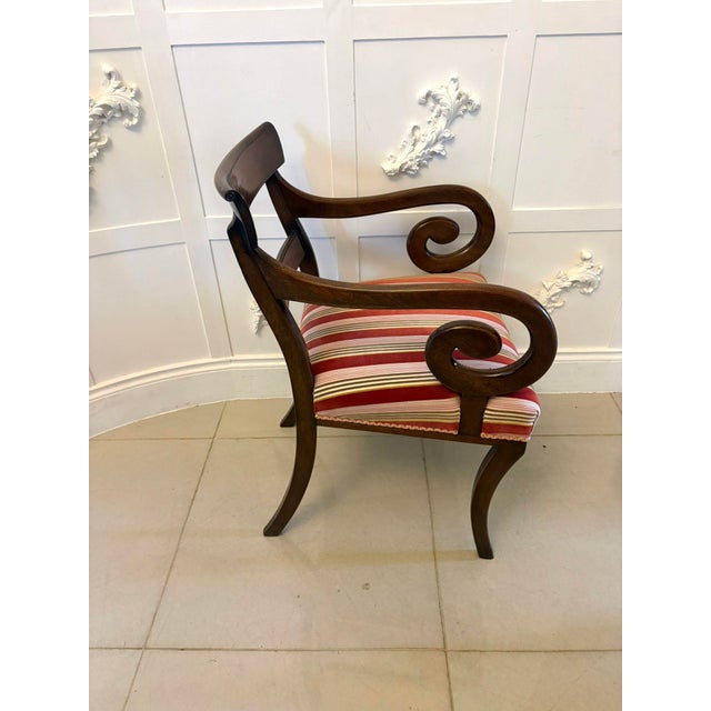 Brown Antique Regency Mahogany Dining Chairs, 1830, Set of 8 For Sale - Image 8 of 18