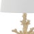 Coral Replica 28.5 Inch H Table Lamp in Cream - a Pair For Sale - Image 4 of 9