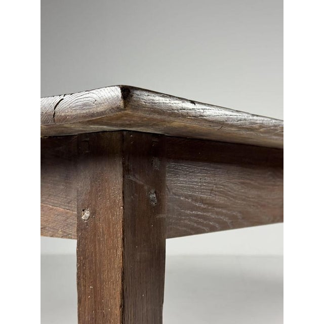 Textile French Oak Dining Table, 19th Century For Sale - Image 7 of 18