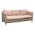 Serena & Lily Barton Linen Arm Sofa, Blush For Sale