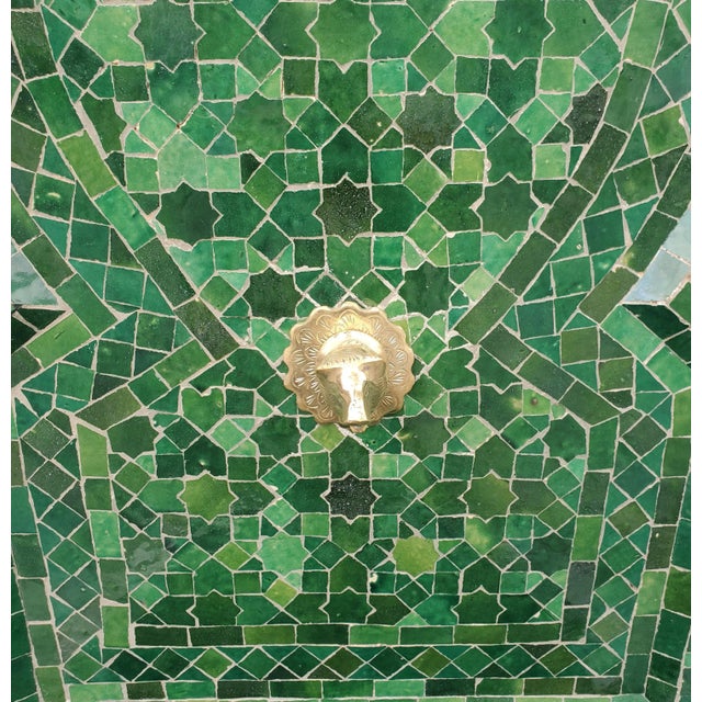 Just arrived !! Tamegroute Green handmade Moroccan mosaic tile fountain made in Marrakech, Morocco. This amazing fountain...