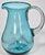 Mediterranean Blue Blown Glass Pitcher For Sale - Image 6 of 11