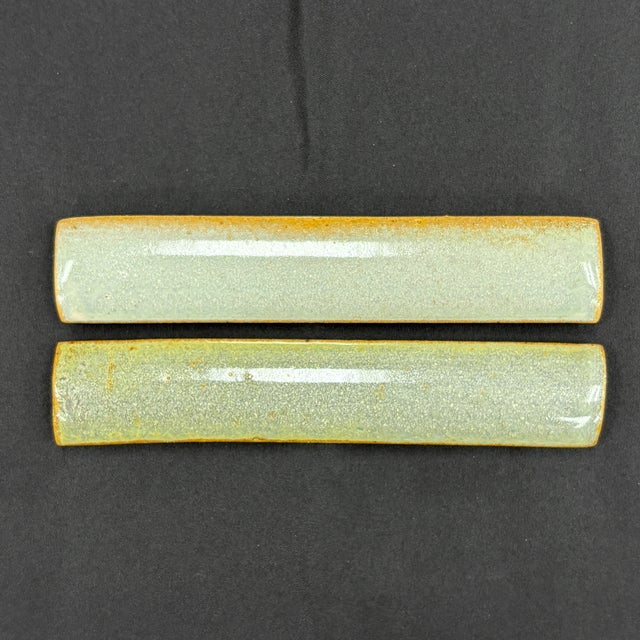 2020s Beige Glazed Ceramic Quarter Round Molding For Sale - Image 5 of 7