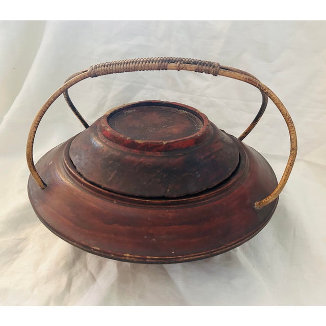 Antique Chinese Wood Food Basket For Sale - Image 9 of 11