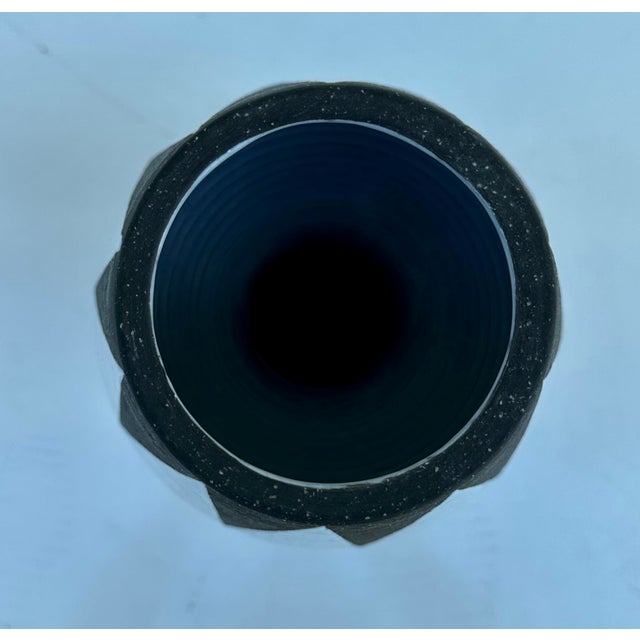 2010s Adler Palm Springs Diamonds Stoneware Vase For Sale - Image 5 of 6