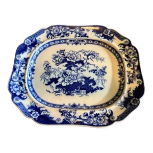 19th Century John Ridgeway, Staffordshire Cauldon England, Well Serving Platter
