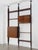 Walnut bookcase, model LB7, with two bays, designed by Franco Albini for Poggi Pavia in the late 1950s, composed of five...