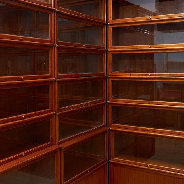 Large Corner Sectional Barrister Bookcase by Studio Globe Wernicke For Sale - Image 6 of 11