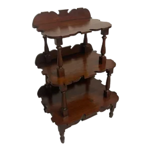 1970s Vintage Victorian Style Three Tired Graduated Shelf.