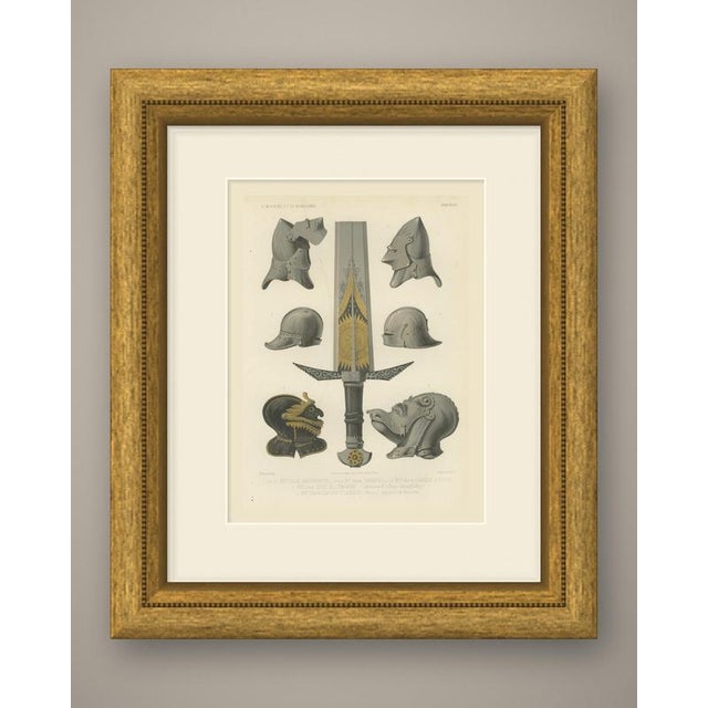 This is an original antique chromolithograph, printed in colors, from le moyen âge et la renaissance, lettered "1 et 2....