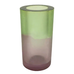 Vintage Green and Purple Resin Vase by Steve Zoller