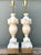 Vintage Carved Alabaster Leaves Lamps - A Pair For Sale - Image 4 of 12