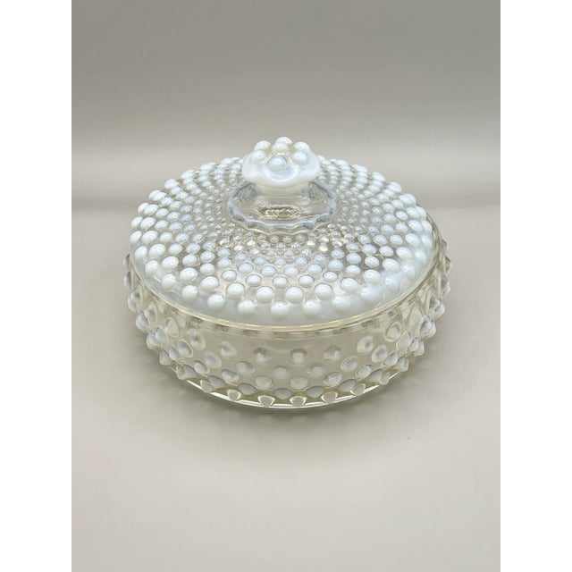 Fenton Art Glass Company 1950’s Fenton Hobnail Vanity Box For Sale - Image 4 of 6