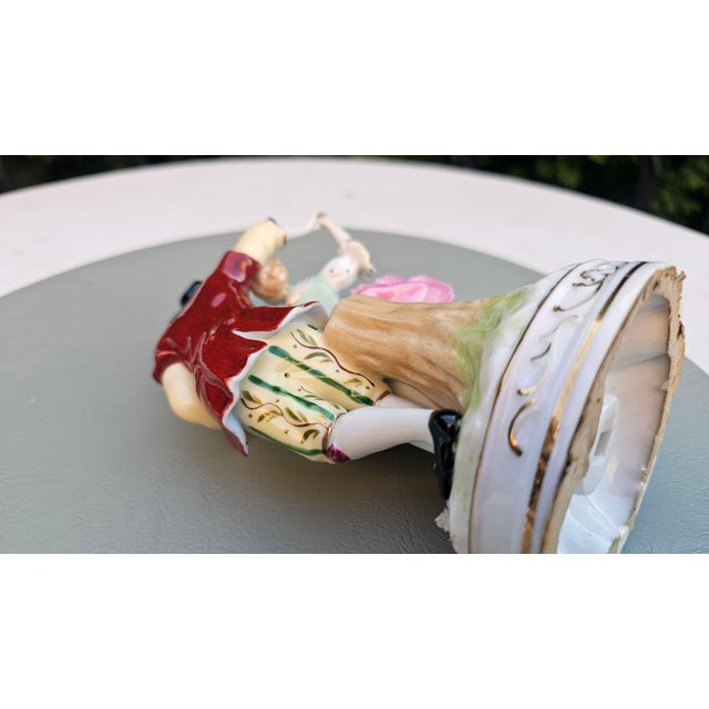 Pink Art Deco Japanese Porcelain Keto Figurine, 1940s For Sale - Image 8 of 15