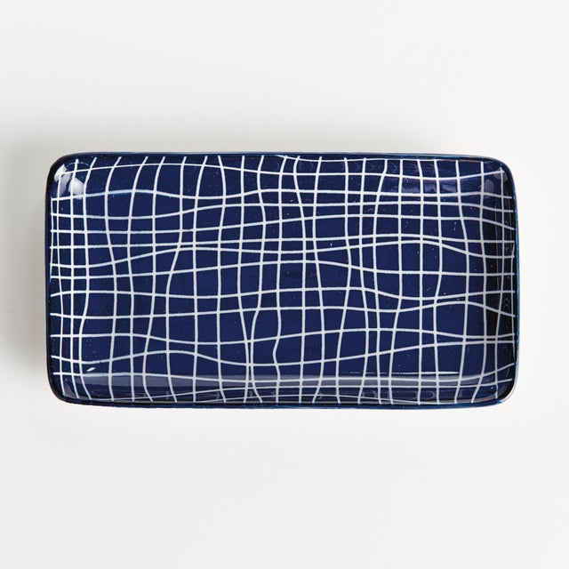 Kenneth Ludwig Chicago Stria 7" Trays, Set Of 4 For Sale - Image 4 of 5