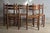 Wood Antique French Country Dining Chairs Rush Seats, 1960s, Set of 5 For Sale - Image 7 of 11