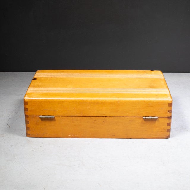 Wood Art Deco Document Box c.1930 For Sale - Image 7 of 9
