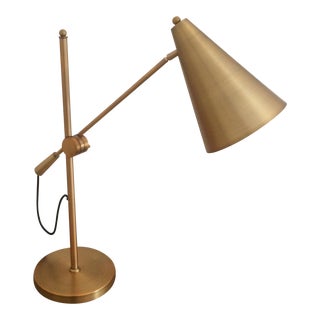 Mid-Century Brass Table Lamp/Desk Lamp For Sale