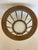 1960s Round Midcentury Modern End Table With Glass Top and Ebonized Wood Spindles For Sale - Image 5 of 8