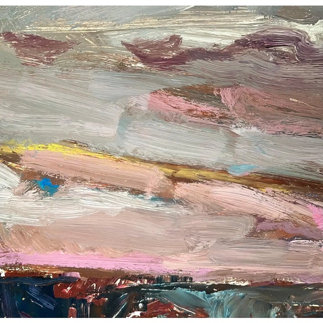 Jean Krille, Landscape 138, Oil on Masonite For Sale - Image 7 of 10