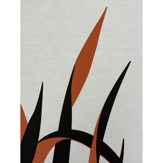 Ivory Victor Langer Graphilia Printed Canvas Panels, Circa 1973 For Sale - Image 8 of 12