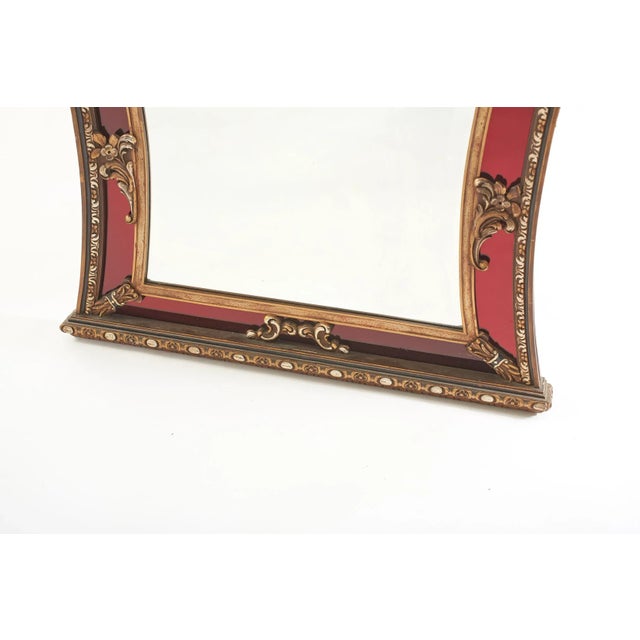 Mid-Century Modern Vintage Mid-Century Modern Wood Framed Wall Mirror For Sale - Image 3 of 13