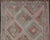 Colorful Vintage Turkish Embroidered Flat-Weave in Diamond Design 7'0 X 10'5 For Sale - Image 4 of 15