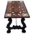 19th Century Baroque Spanish Side Table With Marquetry Top and Iron Stretcher For Sale - Image 11 of 11