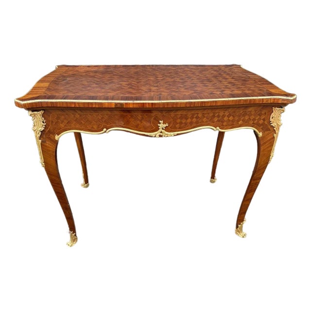 1840s French Neoclassical Mahogany Gilt Bronze Table 1pc Art For Sale