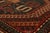 Textile Hand-Knotted Antique Kasai Rug Red Orange and Beige Geometric Tribal Pattern For Sale - Image 7 of 8