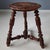 Antique Wooden Stool with Carved Seat, 1900s For Sale - Image 5 of 7