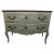 Wood French Louis XV Style Two Drawer Bureau in Blue/Green Crackle Painted For Sale - Image 7 of 7