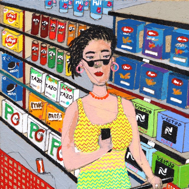 The Pavement #6 - Original Urban Pop Art Figurative Mixed Media Artwork on Wood For Sale In Los Angeles - Image 6 of 8