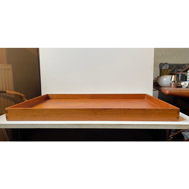Large Danish Modern Tray in Teak, 1960s For Sale - Image 4 of 10