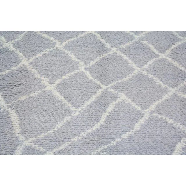 Moroccan Modern Hand Knotted Wool Rug, 6'4"x9'6" For Sale In New York - Image 6 of 6