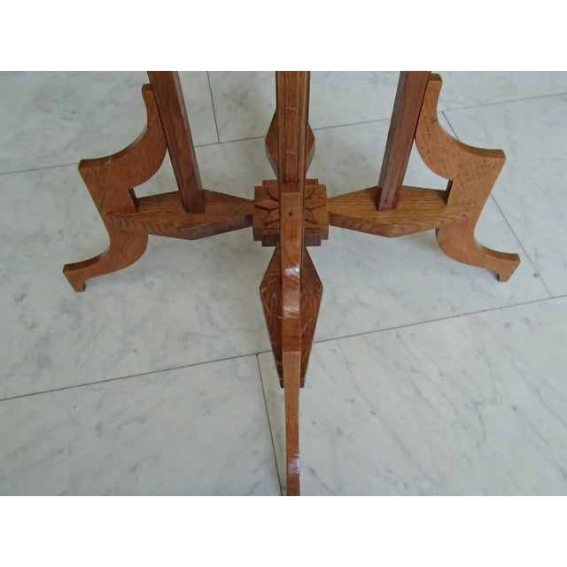 Art Nouveau Table with Carvings, 1890s For Sale - Image 3 of 10