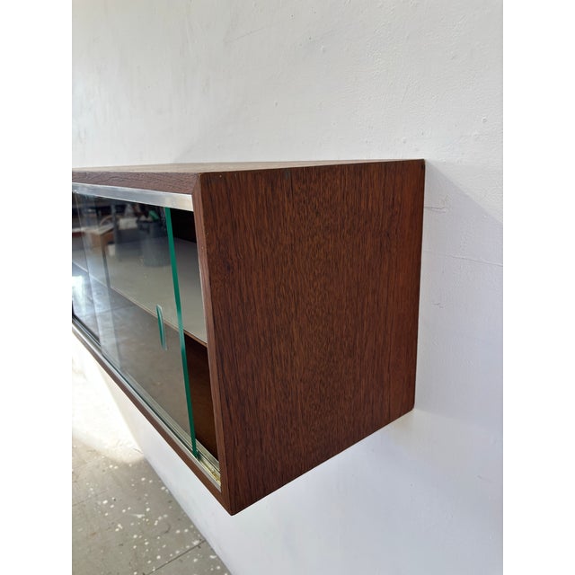 Mid 20th Century Pair of Floating Wall Cabinets in the Style of George Nelson For Sale - Image 9 of 12